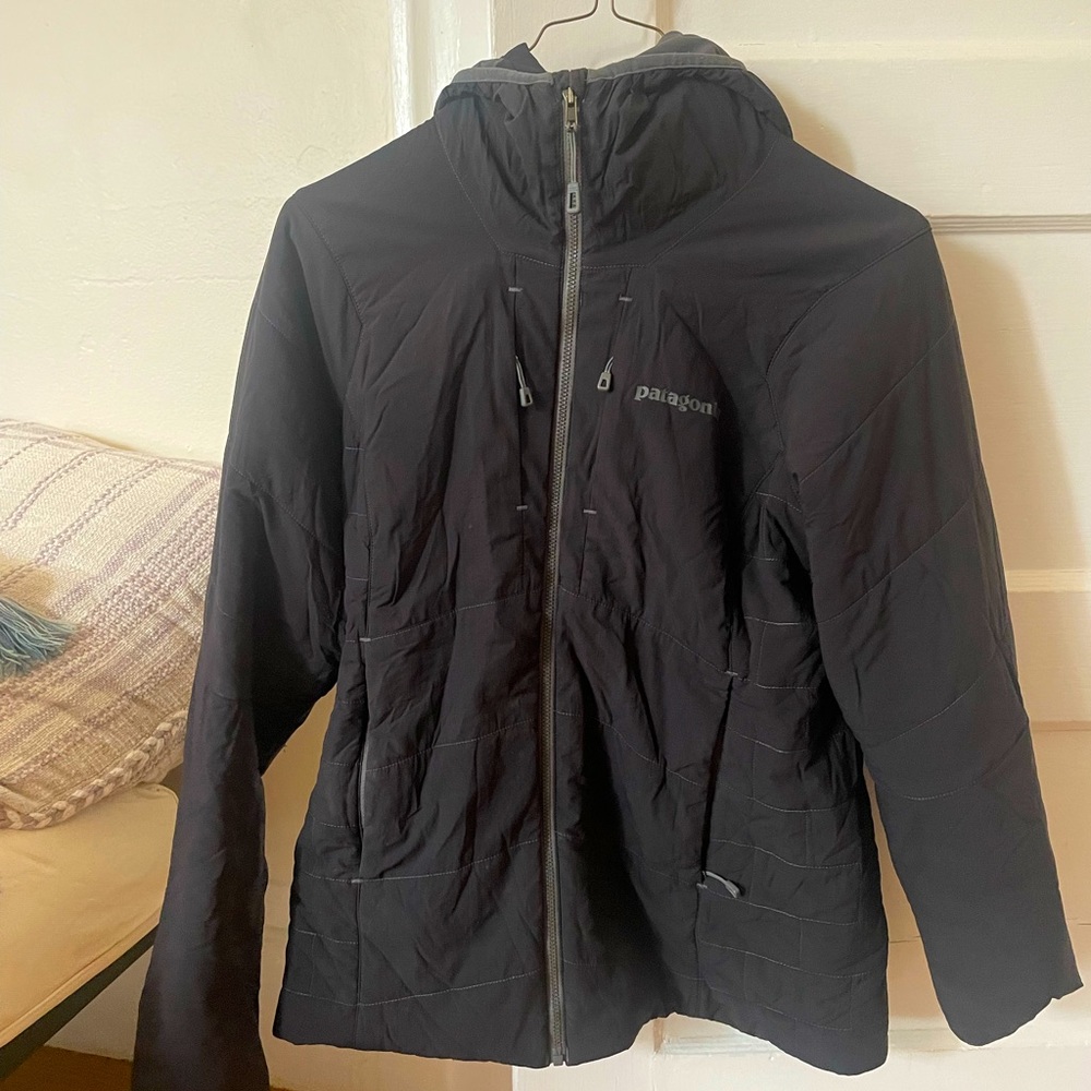 Retro Nano-Air Hoody Jacket - synthetic insulation - black - size women’s S